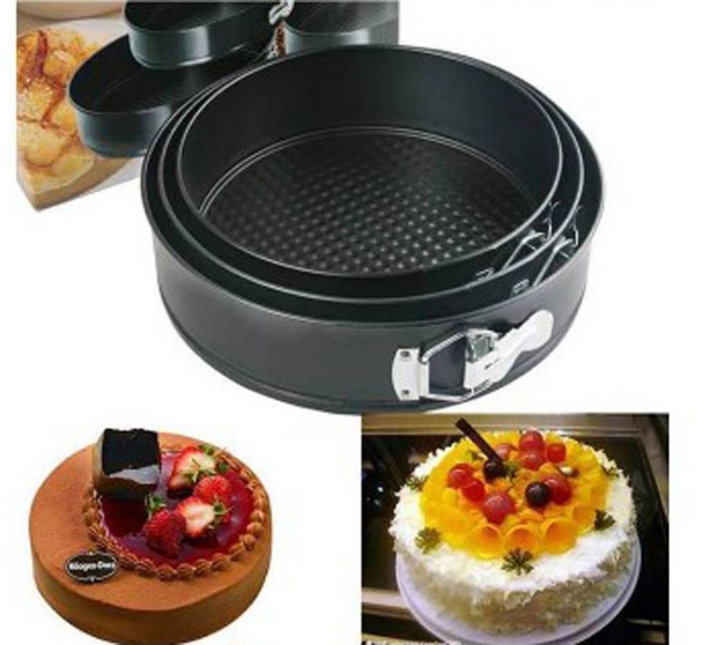 Round shape cake mould- 3 pieces 