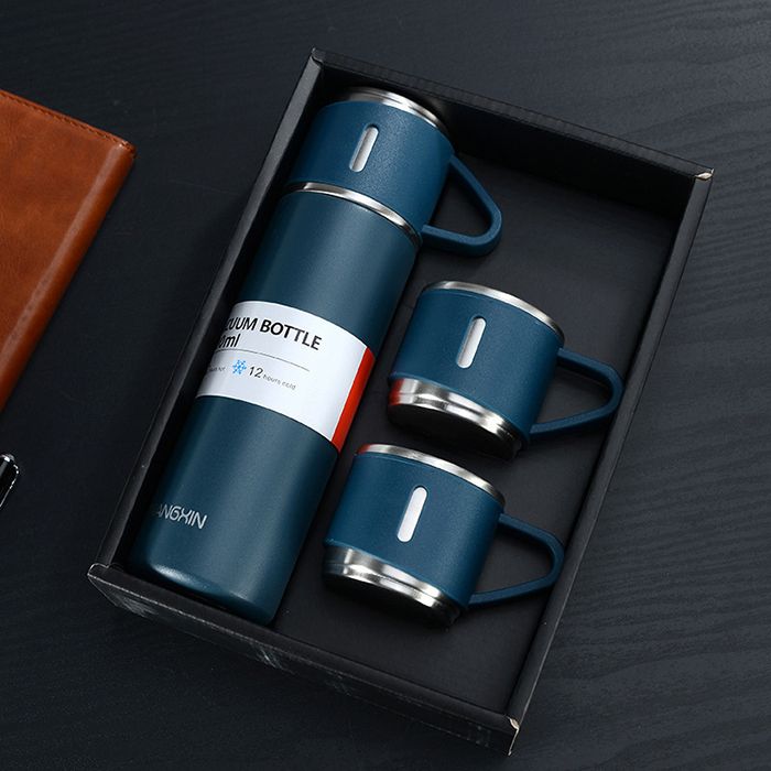 Stainless Steel Thermo 500ml/16.9oz Vacuum Insulated Bottle with Cup for Coffee Hot drink and Cold drink water flask.