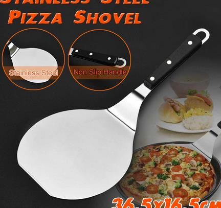 2020 Stainless Steel Pizza Spatula Comfortable Grip Handle Hanging Hole Kitchen Baking Tools