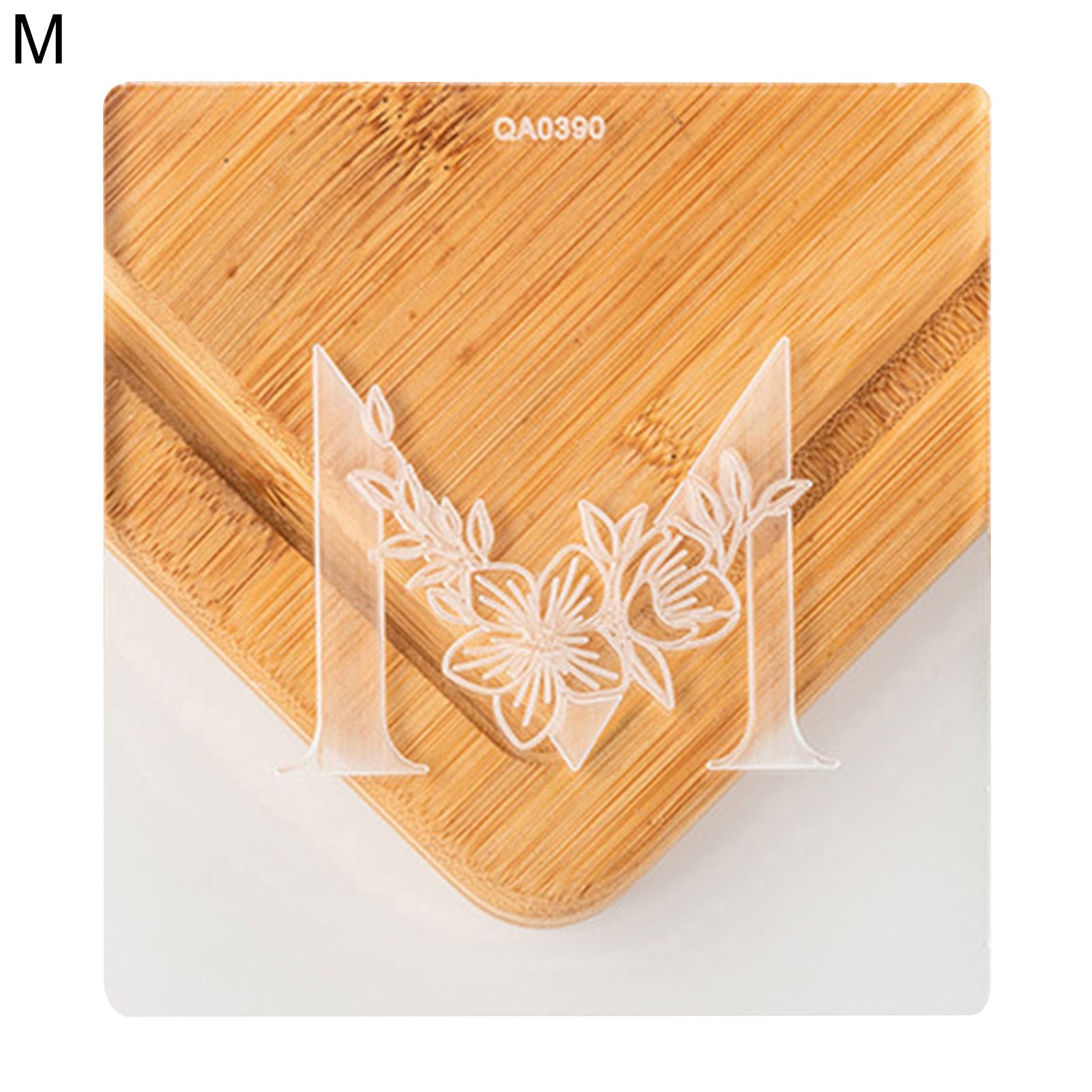 Fondant Stamp Non Stick Easy to Demold Acrylic Letter Seal Relief DIY Cookie Embosser Baking Accessories