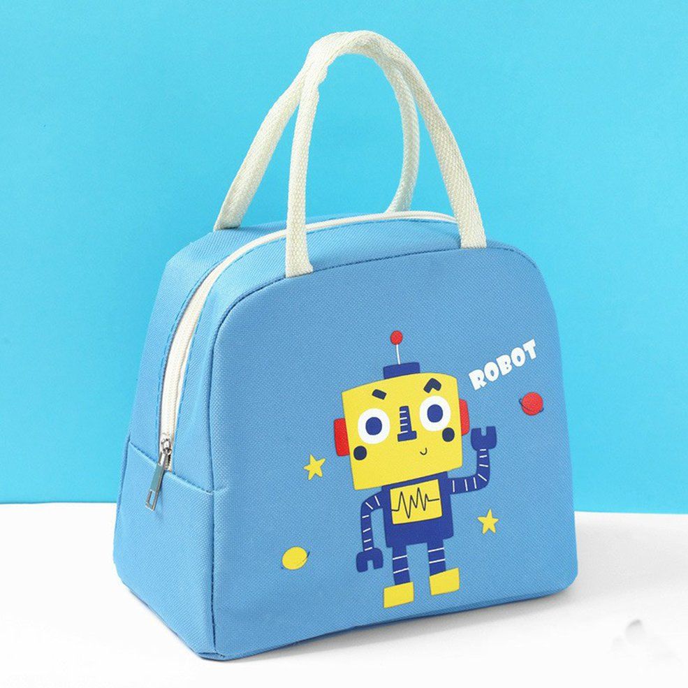 Cartoon Animals Lunch Bag Waterproof Convenient Lunch Box Tote Food Bag