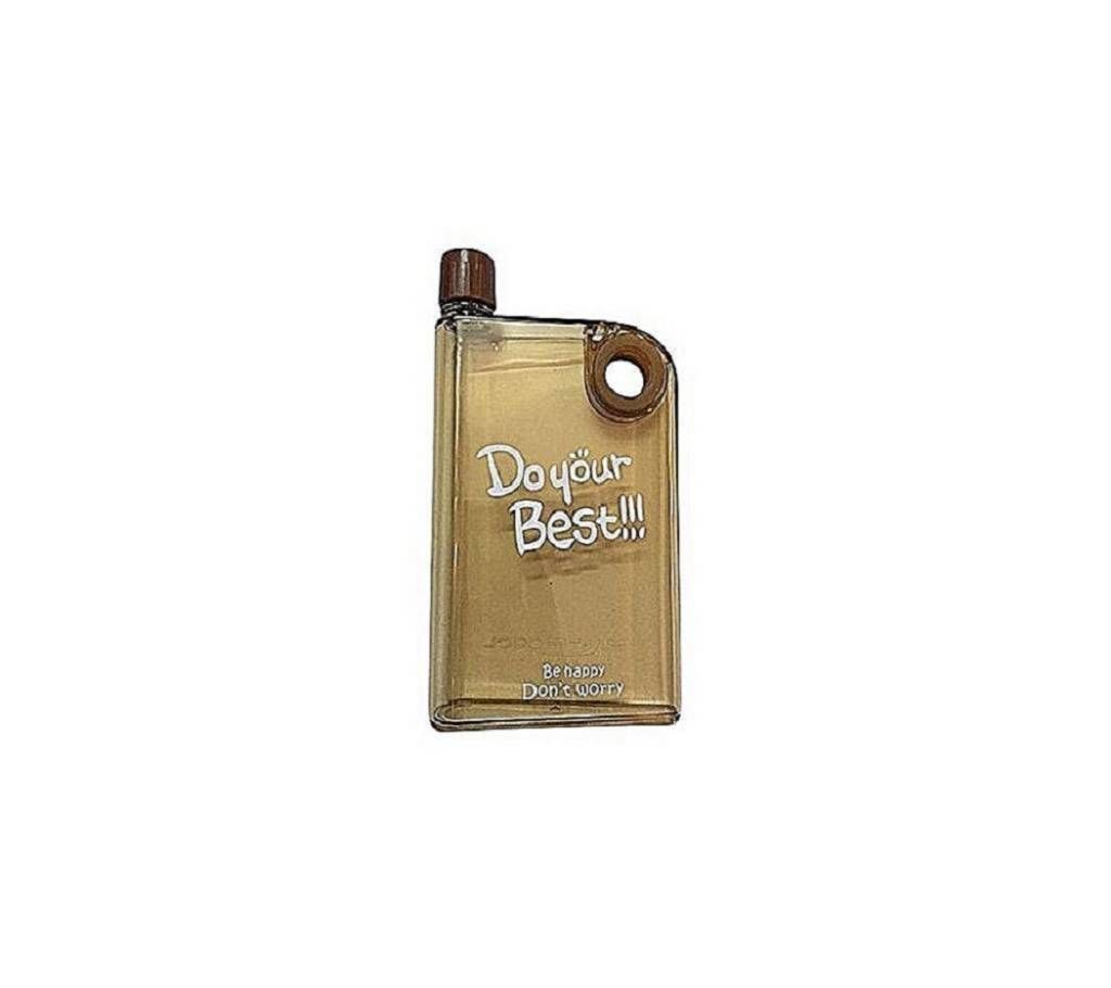 Notebook Water Bottle - Brown