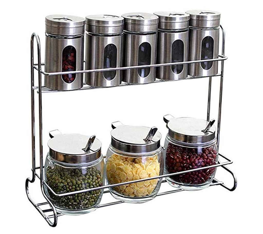 kitchen storage spice pot