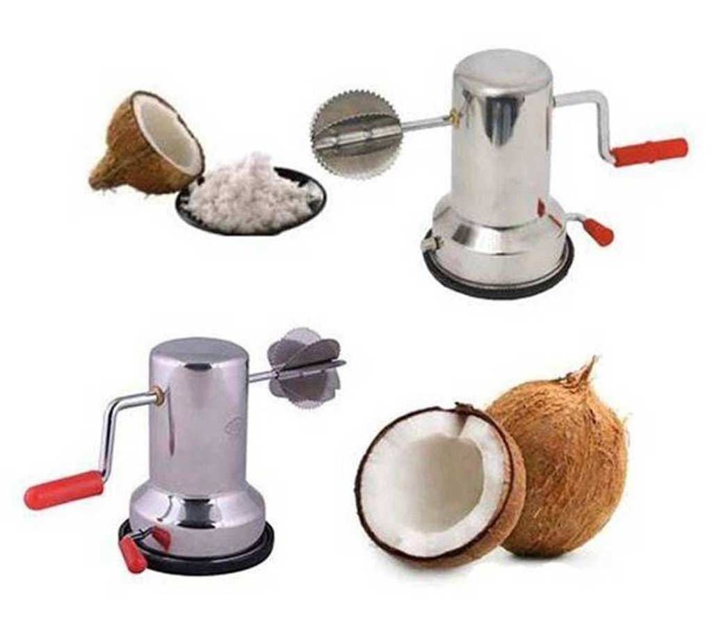 Stainless Steel Coconut Scraper - Silver