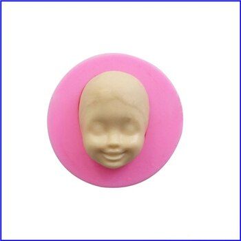 3 Style Cute Baby Face Doll Head Silicone Chocolate Candy Cookie Mould Cake Decorating Fondant Molds Fimo Face Soap Clay Molds