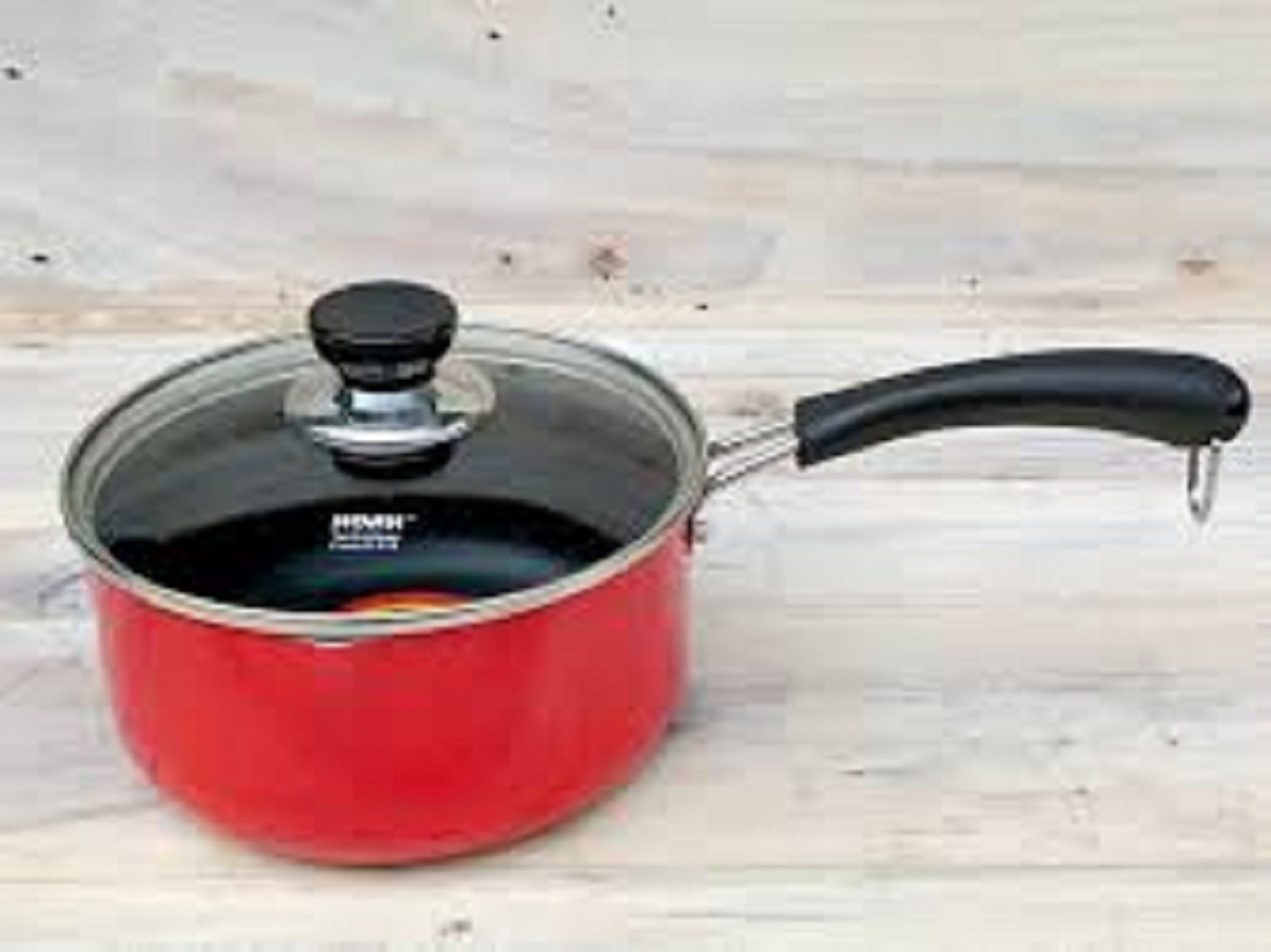 14cm Non-Stick Milk Pan with Glass Lid