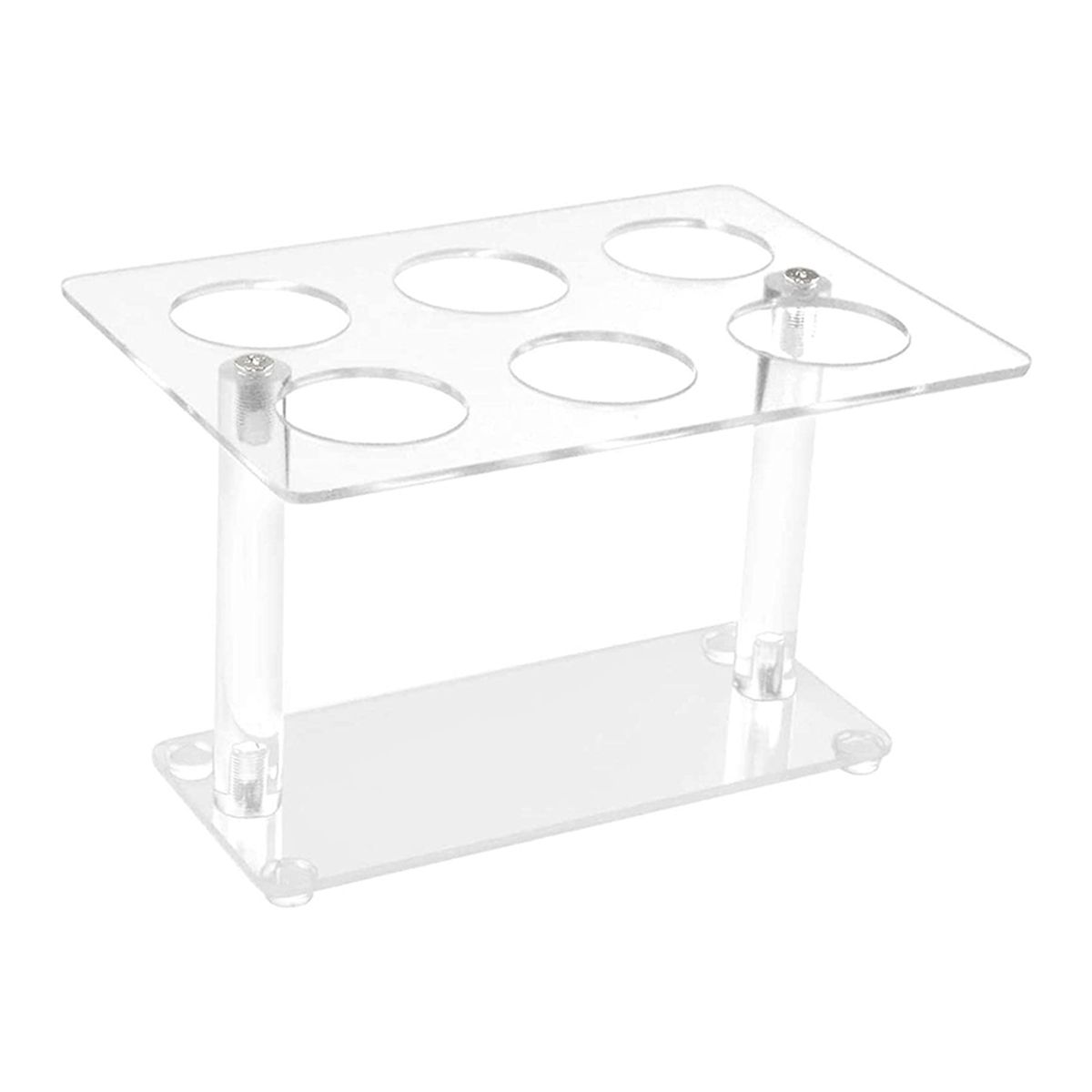 1Pcs Cone Holder, Clear Acrylic Ice Cream Cone Holder, Cone Display Stand, Sushi Hand Roll Stand Cone Holders (6 Holes)