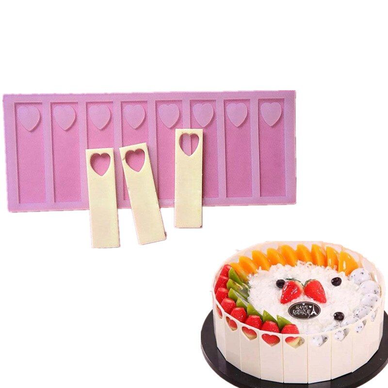 3D Heart Silicone Mold Cake Decorating Tools Baking Cake Stencil Silicone Chocolate Mold Birthday Cake Cookie Decorating Tools