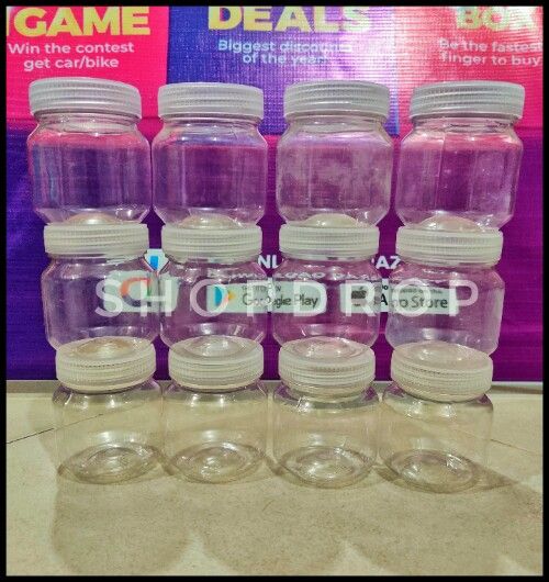 Premium Plastic jar Set- Masala Storage Jar -12ps-125ml