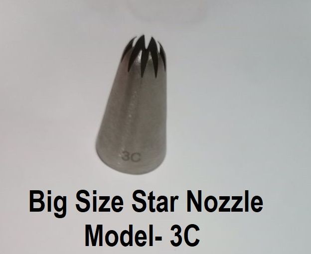3C Nozzle for Cake Decoration big size 1 piece
