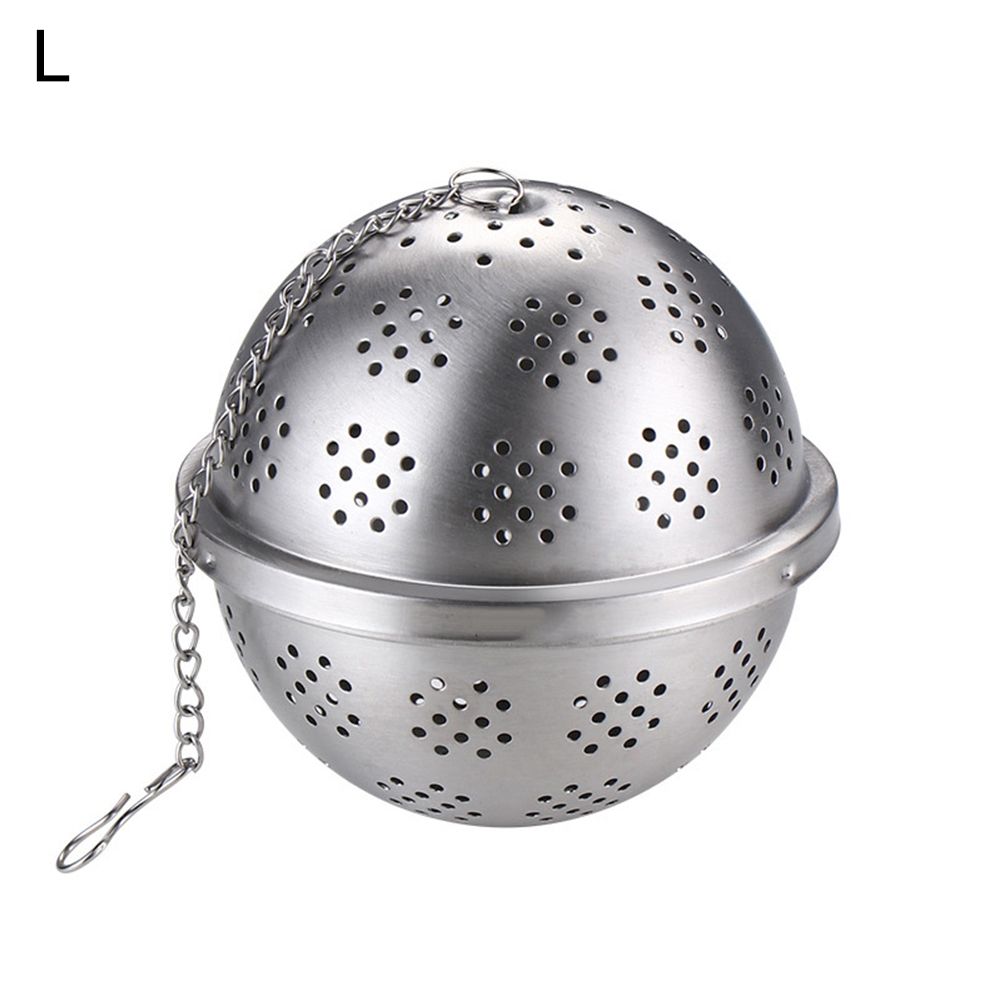 Stainless Steel Loose Leaf Tea Filter Infuser Seasonings Strainer with Chain