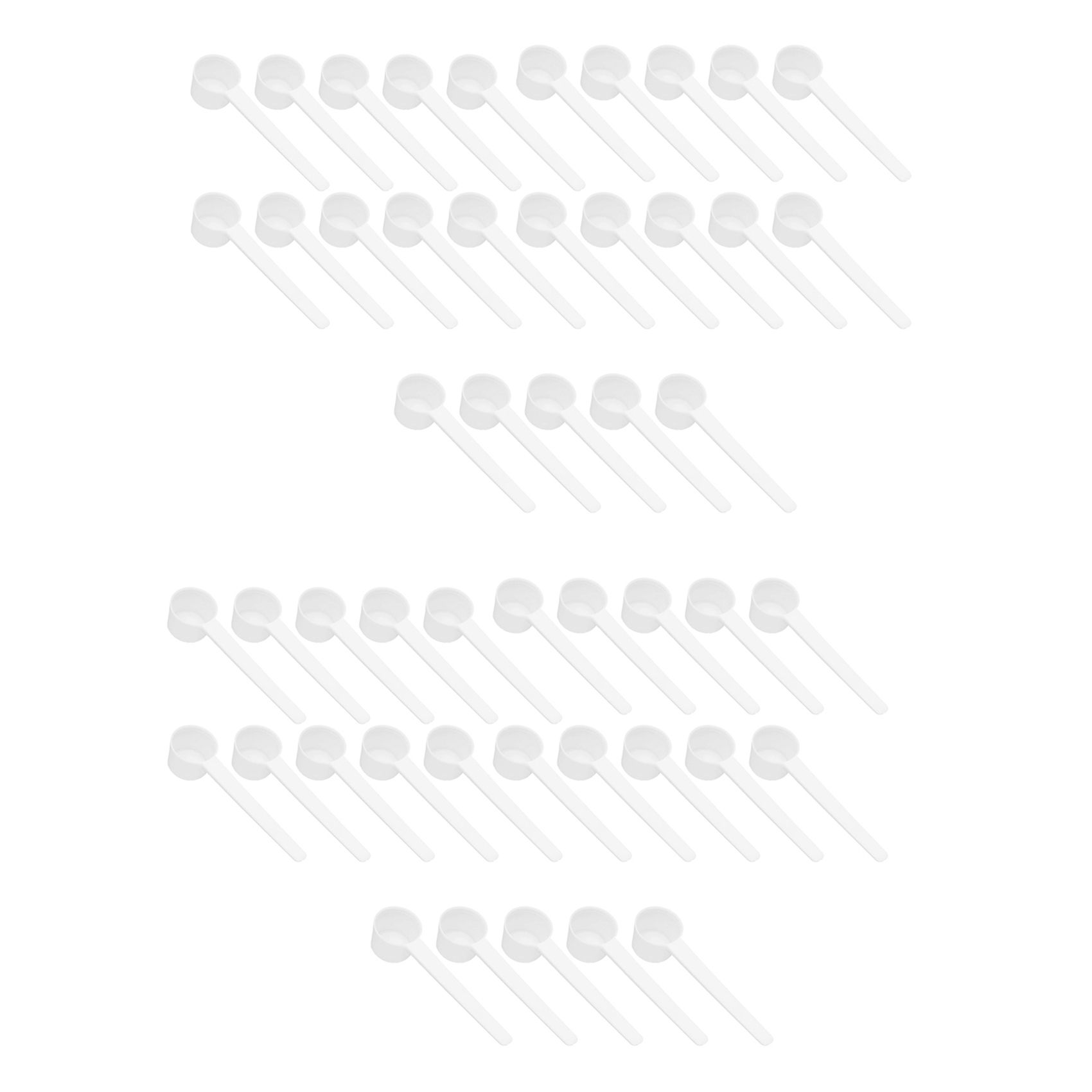 50 Pcs Coffee Scoops Tablespoon Plastic Measuring Spoons,Perfect for Kitchen and Pantry Storage