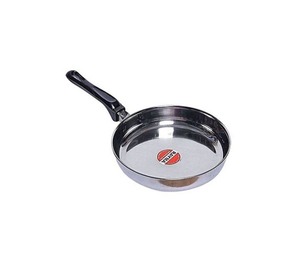 Hit List Standard Fry Pan With Handle - Silver and Black