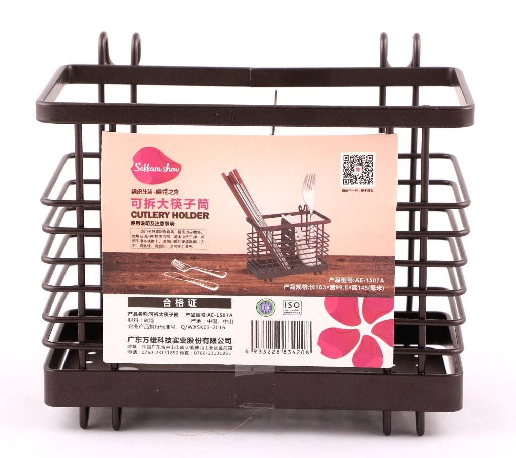Stainless Steel Knife Fork Spoon Chopstick Holder Kitchen Rack