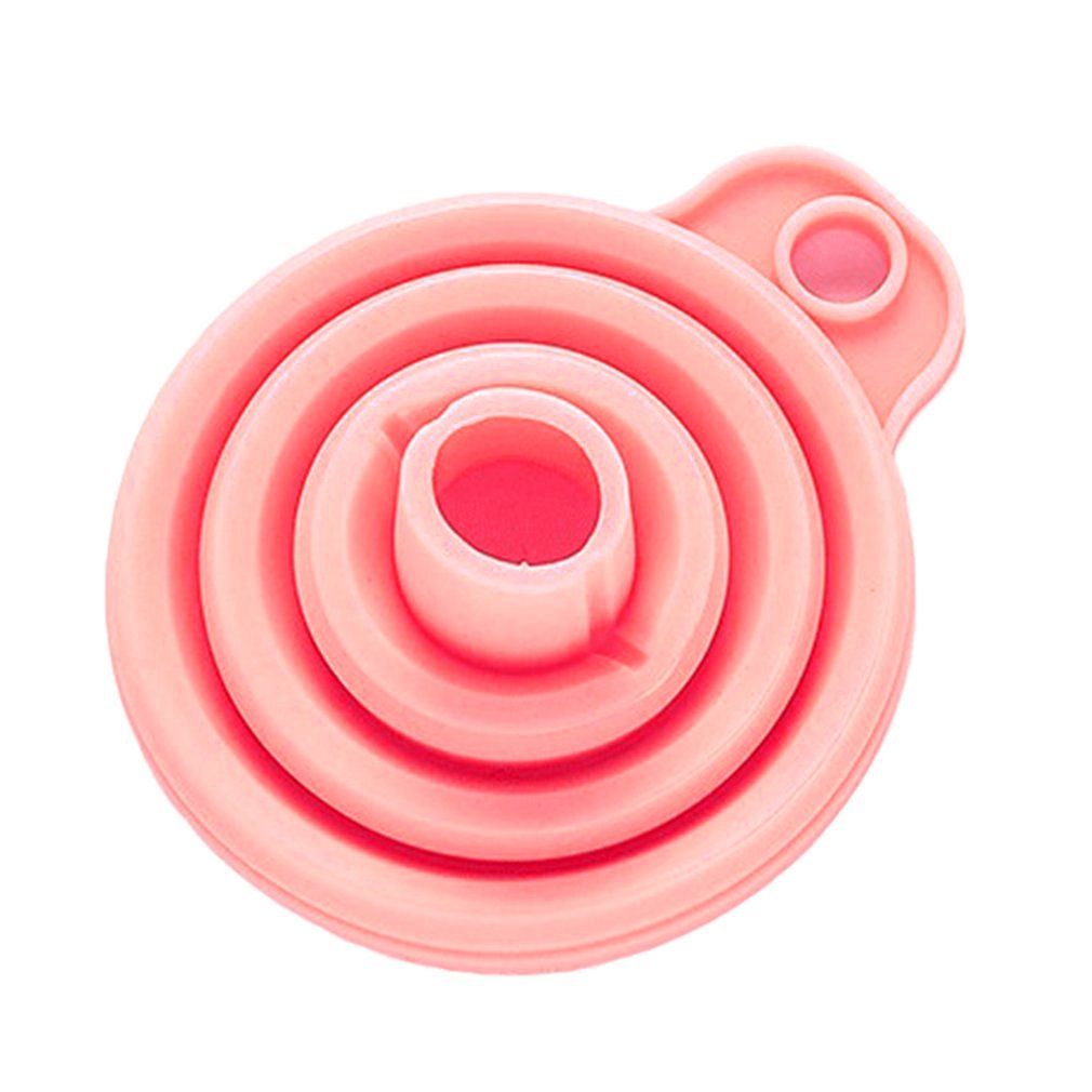 Portable Collapsible Silicone Funnel Supplies Candy Long Neck Funnel