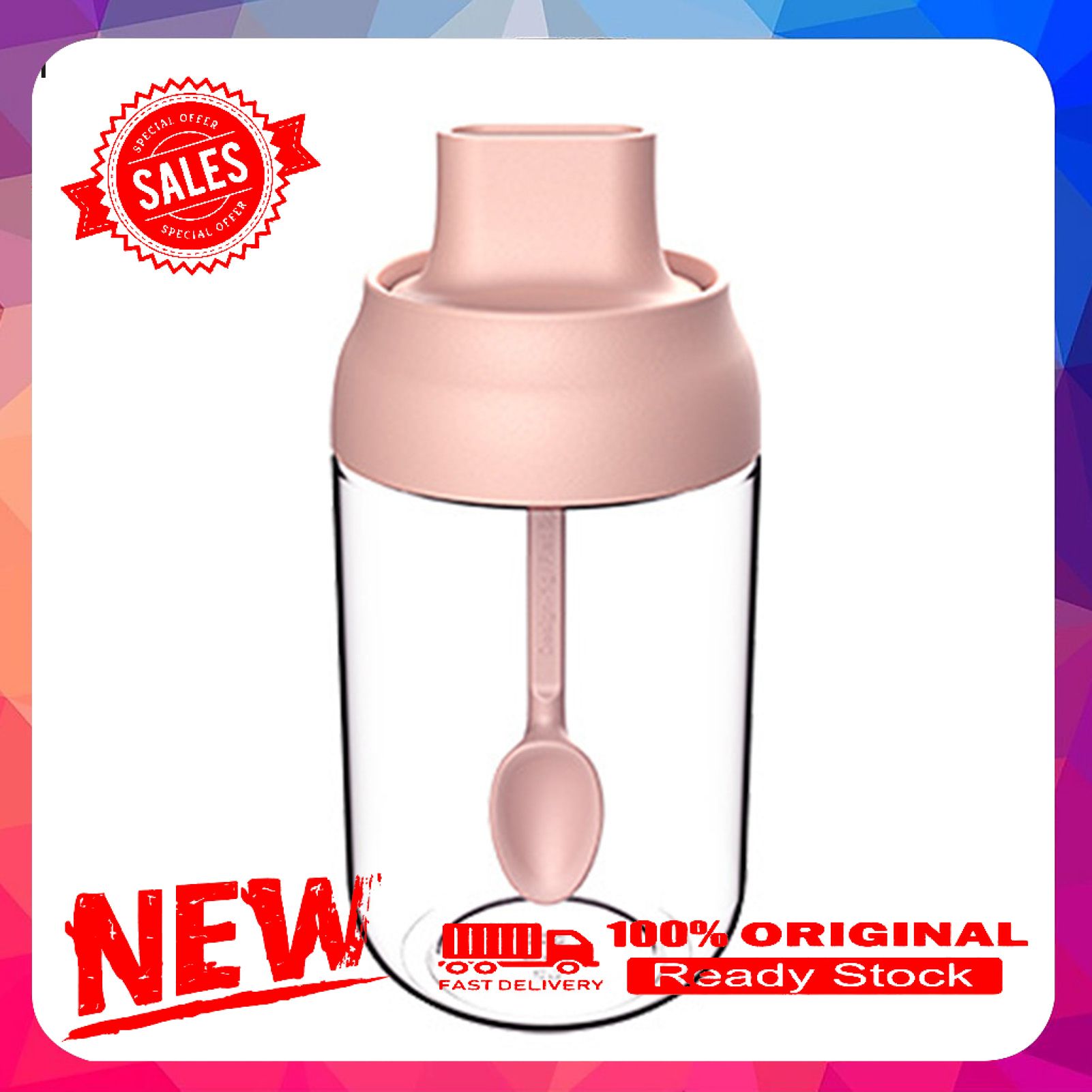 250ml Moisture-proof Glass Sealed Honey Seasoning Condiment Kitchen Bottle Jar