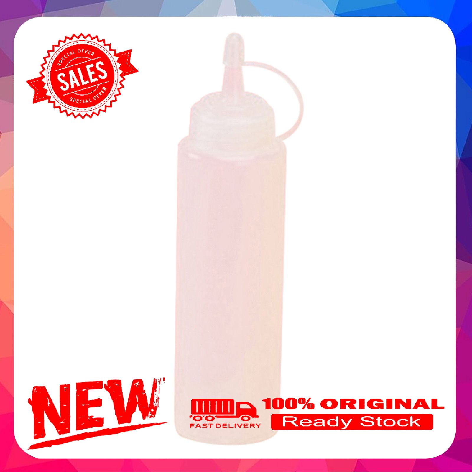 Squeeze Bottle Lightweight Dustproof PE Plastic Squeeze Bottle for Kitchen