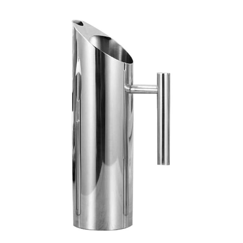 Stainless Steel Water Pitcher With Ice Guard Tea Pot Kettle Jug Cold Beverages Juice Pot Ktv Bar Accessories 1.5L