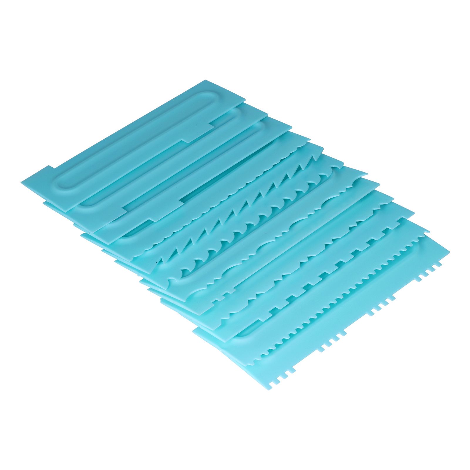 DIY Scraper Combs Fondant Cake Pattern Modeling Tool For Home Bakery
