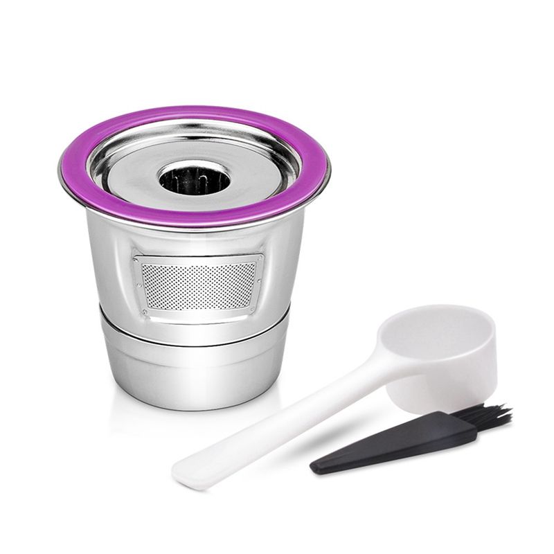 JAERBEE Stainless Steel Coffee Capsule Cup Reusable K Cup for Keurig 2.0/1.0 Mini Plus Coffee Filter Accessories
