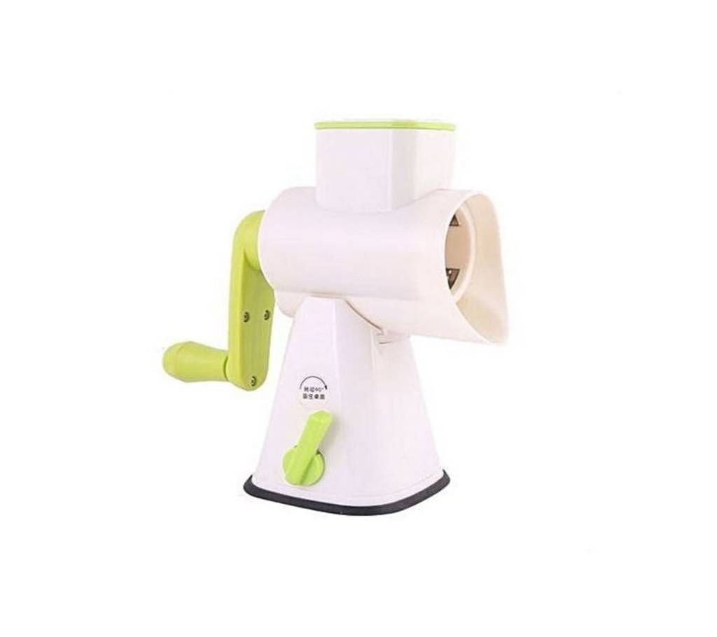 Mohajon Plastic with Stainless Steel Fruit and Vegetable Slicer - White