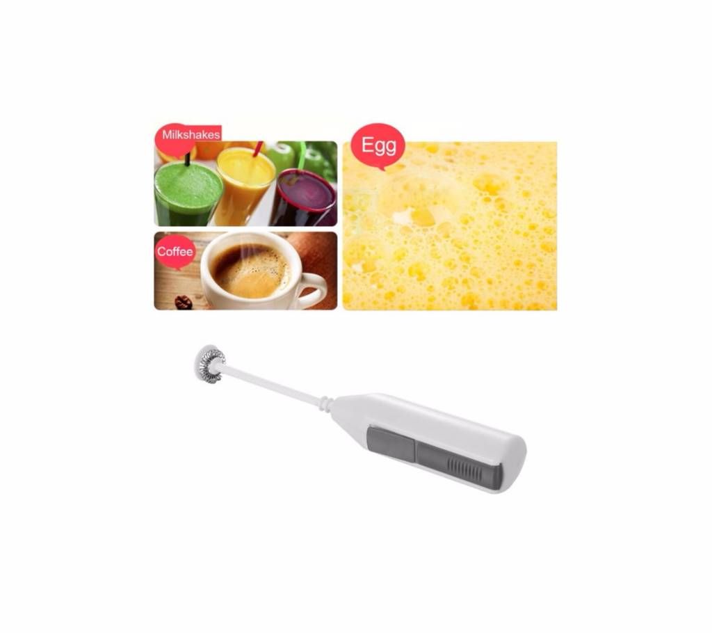 1PC Electric Egg Beater Frother Foamer Milk Coffee Whisk Mixer Muddler Stirrer