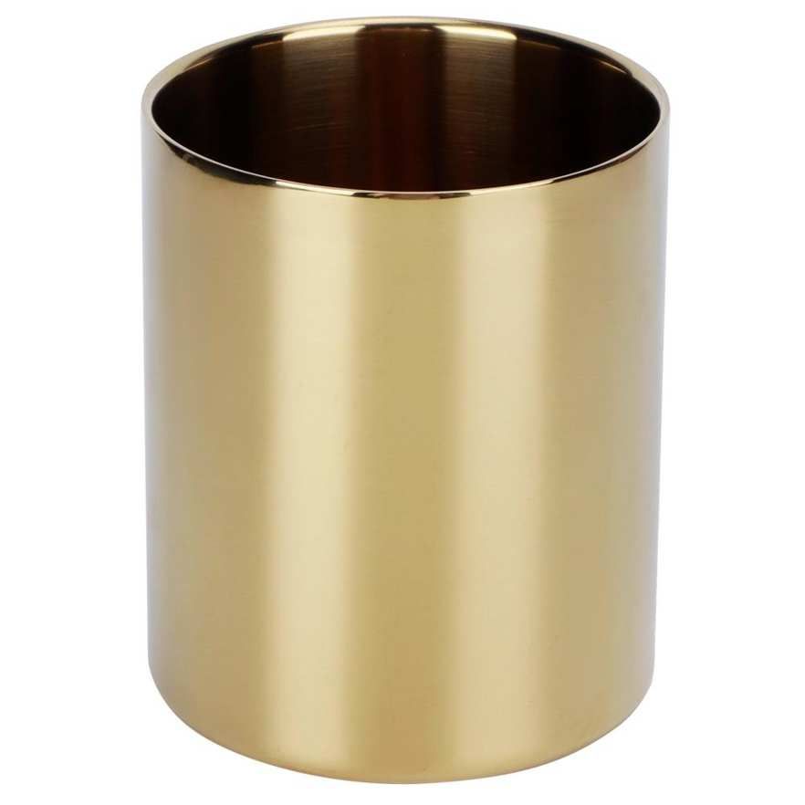Buy Ying Stainless Steel Pencil Cup Holder Desk Organizer Flower Vases Pen Makeup Brush Container