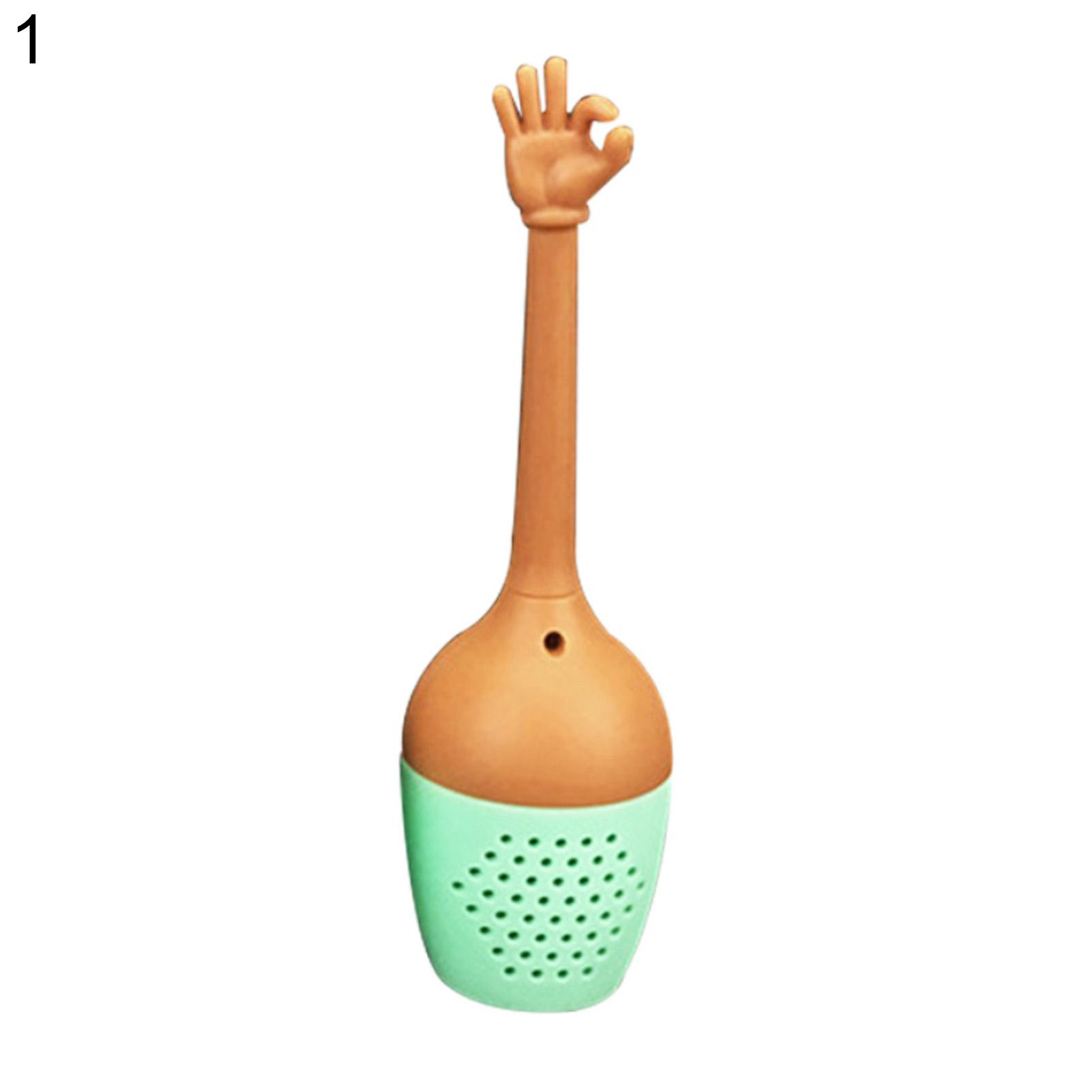 Tea Filter Heat Resistant Silicone Funny Hand Gestures Tea Infuser