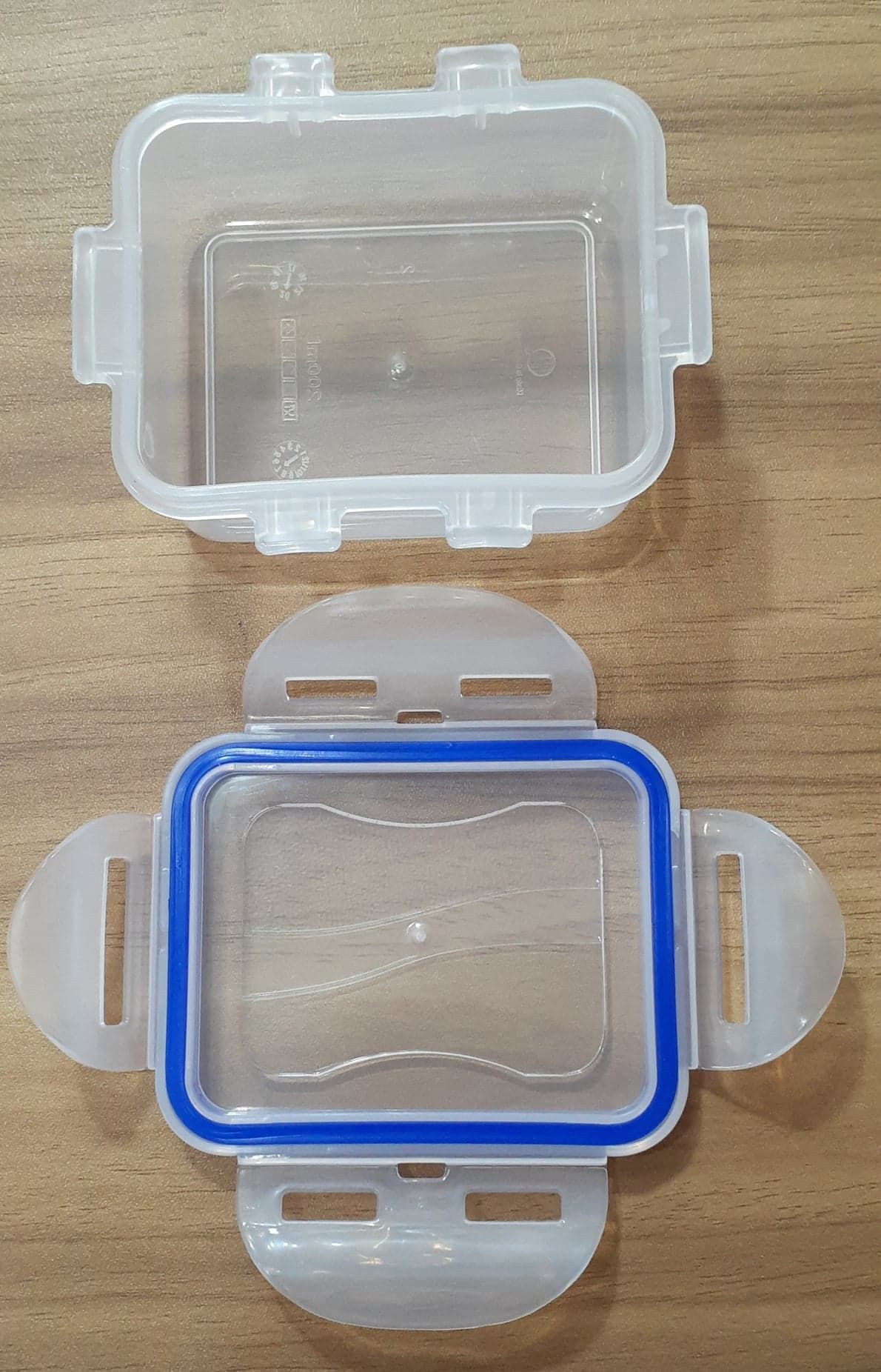Mini Size Air Tight Lock RTG Square Food Storage Box 200ml (3.5*2.75*1.75 Inches)