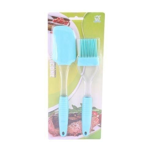 Silicone 2Pcs Oil Brush - Sky Blue