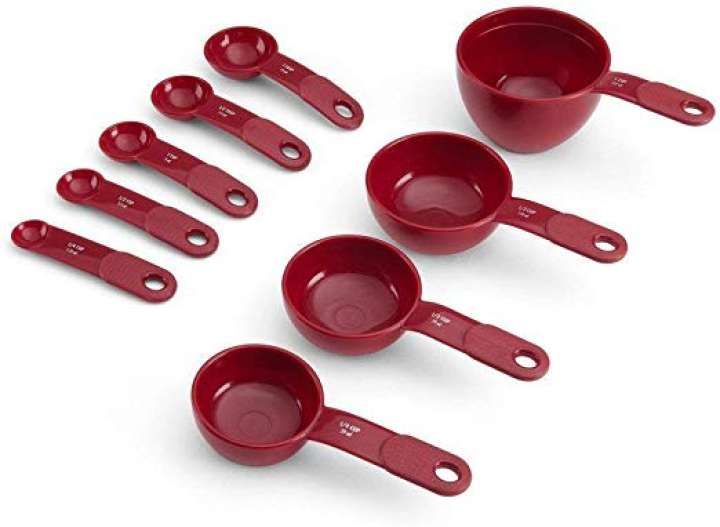 Measuring Spoons Plastic Measuring Cups 8Pcs/Set - Weight Machine