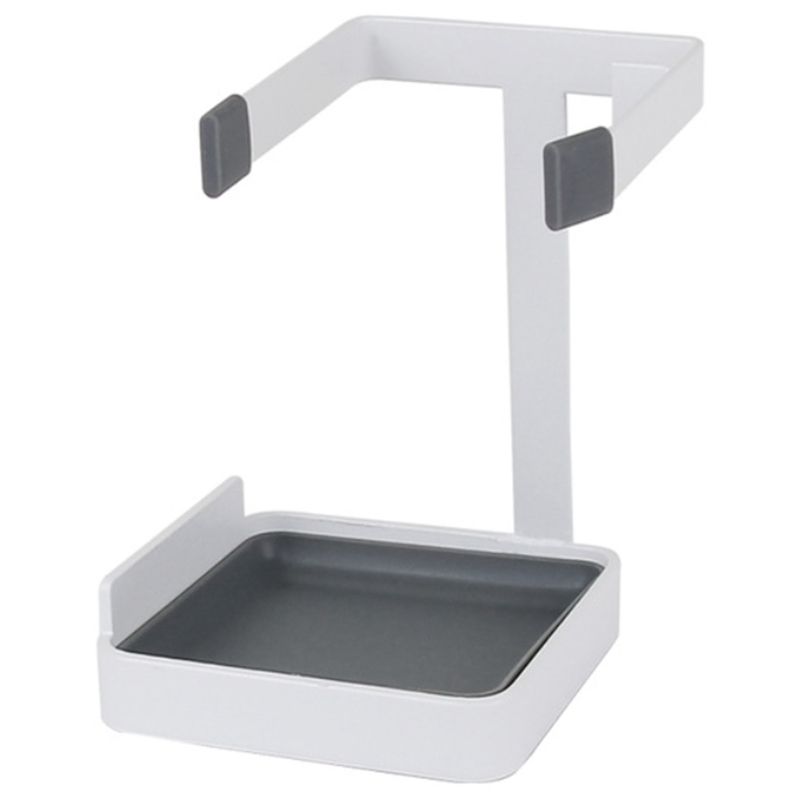 Kitchen Organizer Pot Lid Shelf Cooking Storage Spoon Spatula Ladle Utensil Holder Phone Pad Cookbook Stand Home White