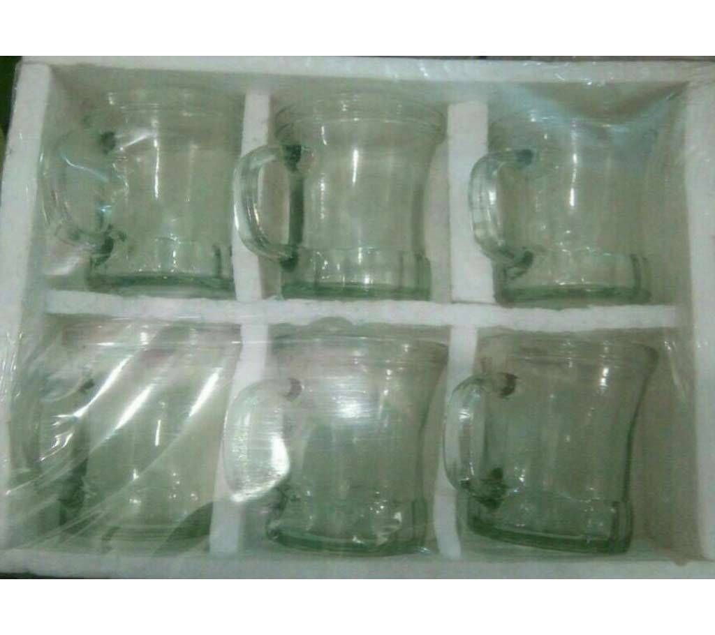 Crystal Tea Cup Set - 6pcs