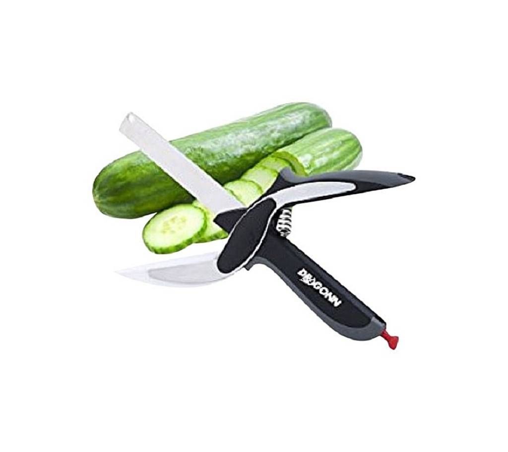Clever Cutter 2-in-1 Knife and Cutting Board - Black