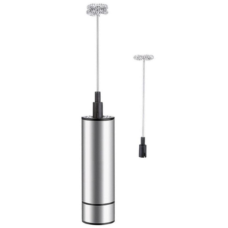 Electric Milk Frother Stainless Steel Milk Mixer Electric Egg Beater Coffee Blender Single Double Head Set