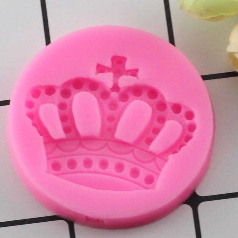 Mujiang 3D Imperial Crown Chocolate Silicone Molds Cupcake Fondant Cake Decorating Tools Clay Jelly Candy Moulds