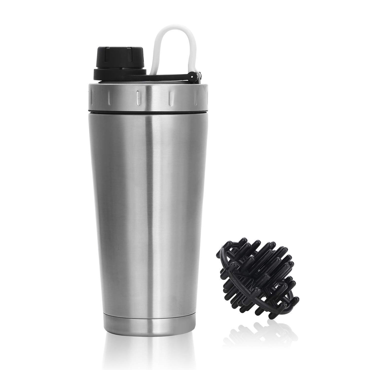 20oz Logo Custom Protein Shaker Bottle Stainless Steel Water Cup Double Wall Vacuum Insulated Leak Proof Sports Bottle Drinkware