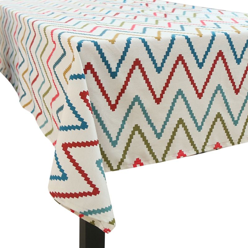Cotton Linen Non-Wrinkle Tablecloth Colorful Square Tablecloth Washable Tablecloth For Dining Table For Restaurant Kitchen