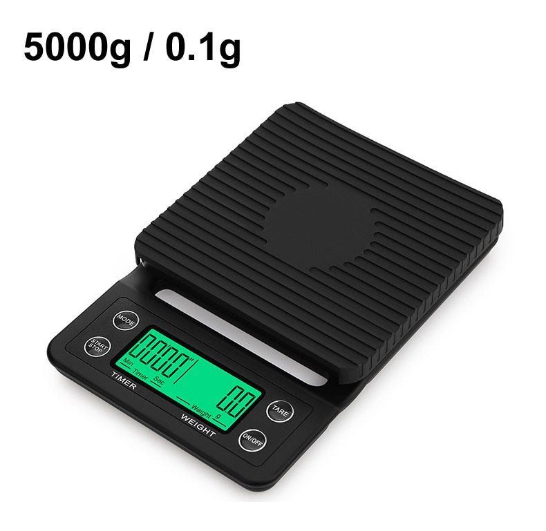 Household Drip Coffee Scale with Timer 0.1g High Precision Electronic Scales Digital Kitchen food Scale LCD Weight Balance