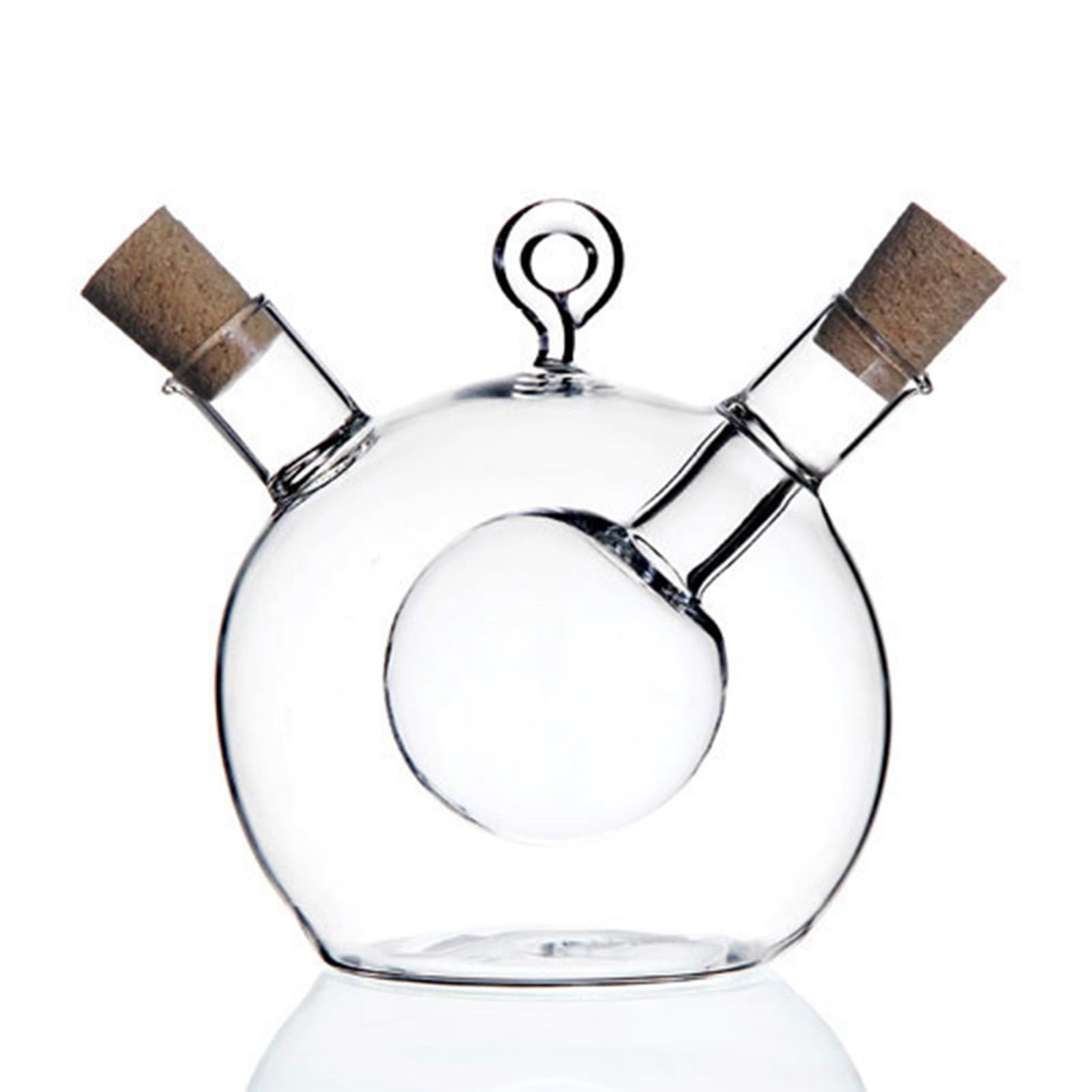 Sauce Bottle Waterproof Clear Glass Olive Oil and Vinegar Dispenser