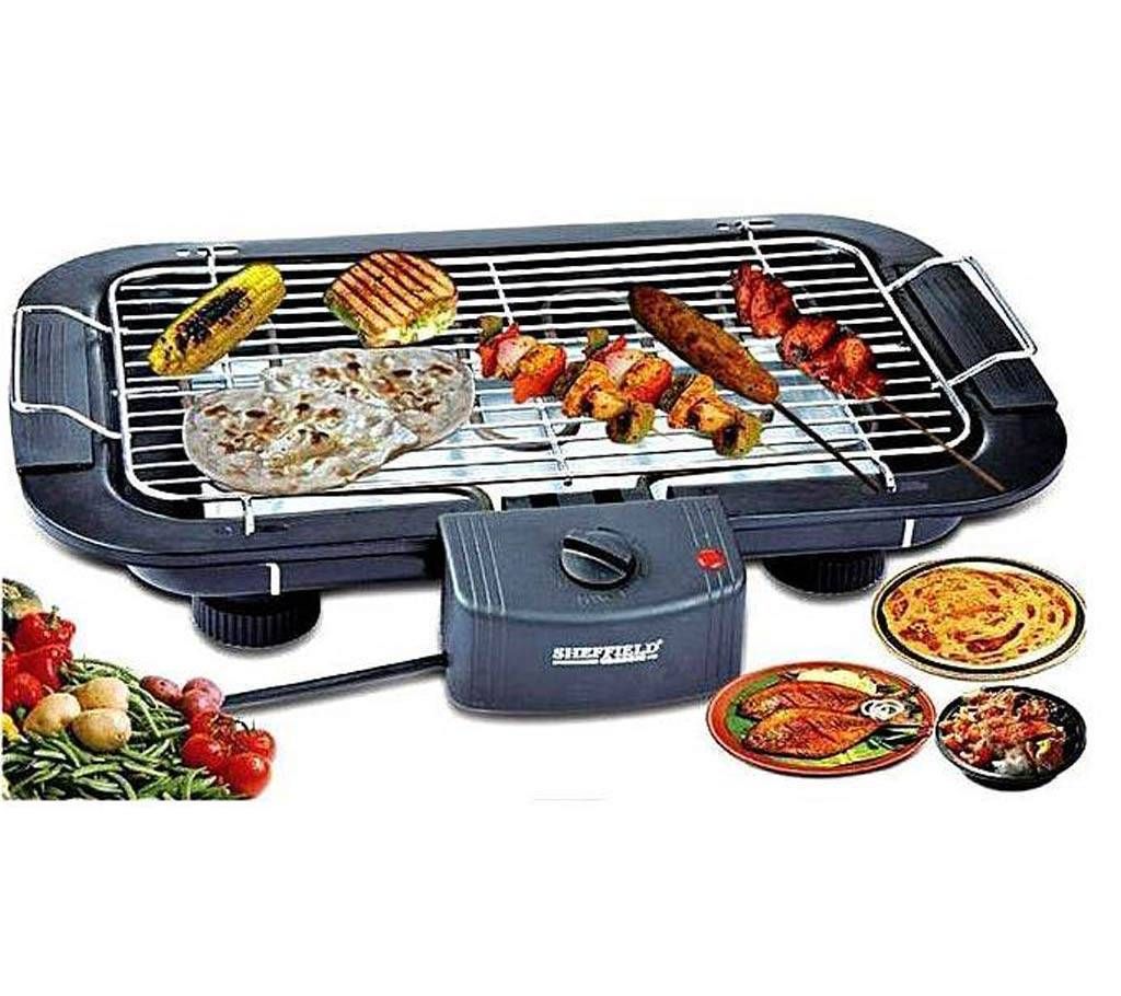 Electric BBQ Grill Machine Fast Heater In Low Power - Black