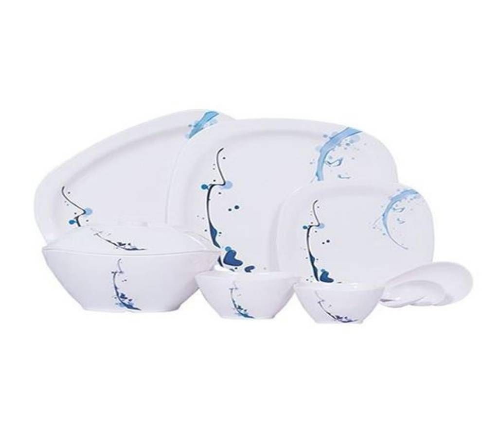 Dinner Set Square 44 pcs Blue 