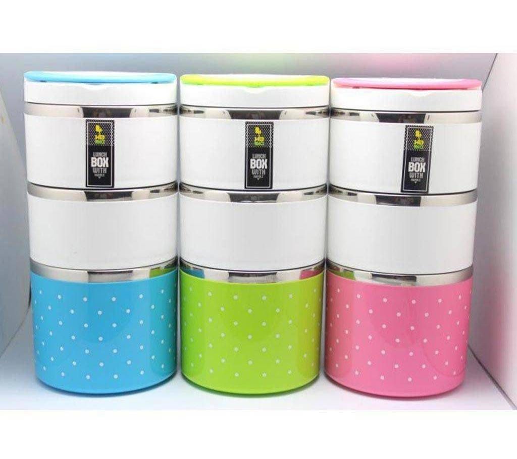 Three layer lunch box- 1 pc 