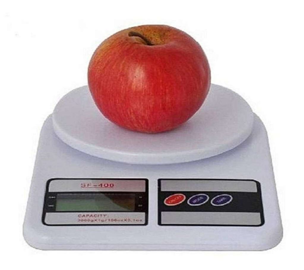 Digital Electronic Kitchen Scale - White