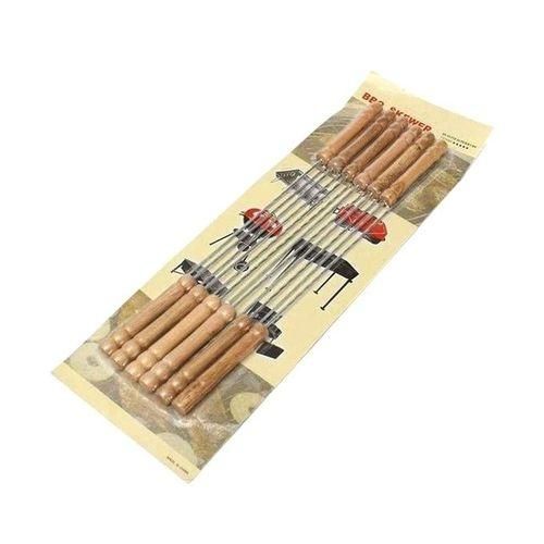 12 Pieces Barbecue grill Sticks Set - Silver