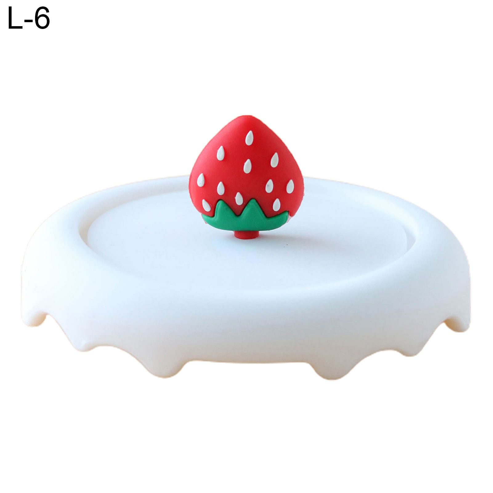 Cup Lid Cartoon Pattern Durable Silicone Tea Coffee Mug Sealed Lid for Office