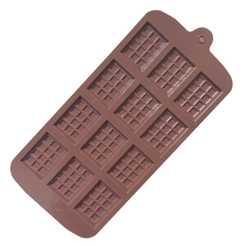 12 Even Chocolate Mold Silicone Mold Fondant Molds DIY Candy Bar Mould Cake Decoration Tools Kitchen Baking Accessories