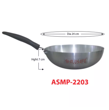 Black Aluminium pan Large