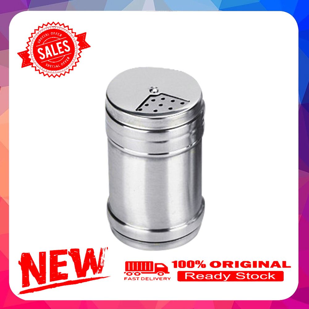 Stainless Steel Salt Pepper Seasoning Spice Condiment Shaker Bottle Kitchen Tool