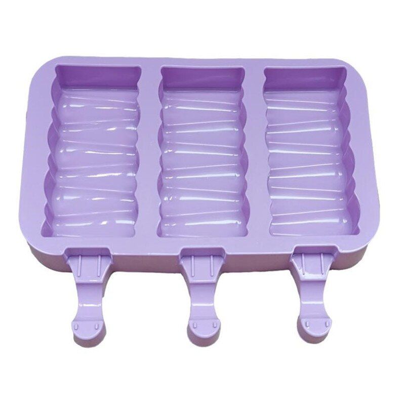 Silicone Ice Cream Mold Popsicle Molds with Lid DIY Homemade Ice Lolly Mold Ice Cream Popsicle Ice Pop Maker Mould